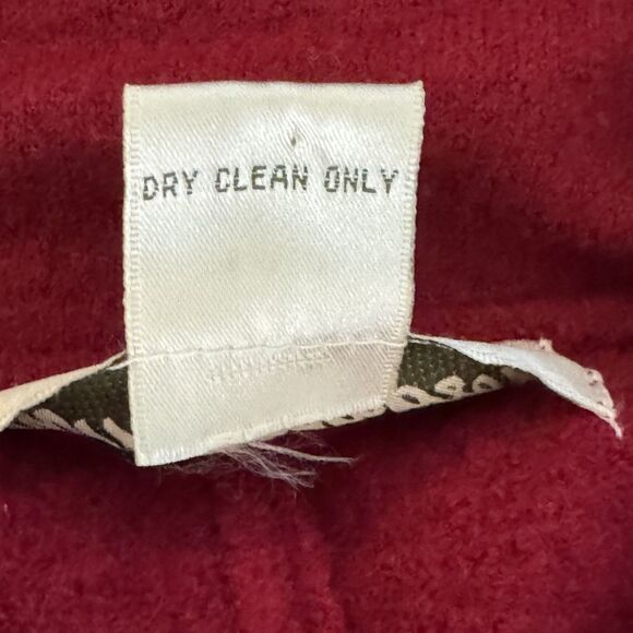 Norm Thompson Petite Womens Wool Peacoat Jacket Coat Red PXS - Picture 8 of 8